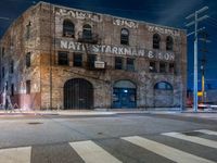 Urban Night Lights in California's Arts District