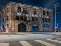 Urban Night Lights in California's Arts District