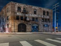 Urban Night Lights in California's Arts District