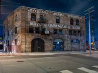 Urban Night Lights in California's Arts District