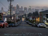 A Glimpse of Urban Night in Los Angeles