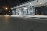 Urban Night Scene in Toronto, Canada