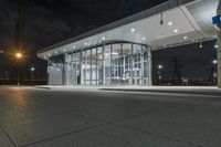 Urban Night Scene in Toronto, Canada