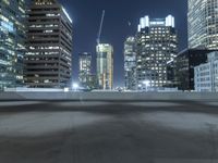 Urban Night: Skyscrapers in a Metropolitan City