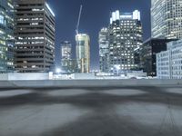 Urban Night: Skyscrapers in a Metropolitan City