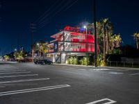 Urban Nightscape of Los Angeles, USA