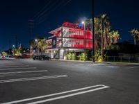 Urban Nightscape of Los Angeles, USA