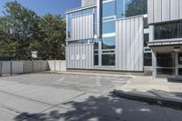 Urban Office Building in Toronto: Parking Lot and City Life