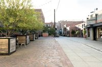 Urban Open Space with Clear Sky in City