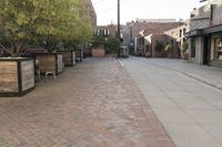 Urban Open Space with Clear Sky in City