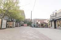 Urban Open Space with Clear Sky in City