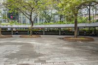 Urban Park in City with Architectural Structures