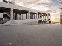 Urban Parking Deck in Los Angeles Under Clear Skies