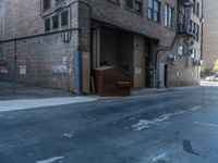 Urban Parking Garage in an Alley in the USA