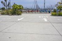 Urban Parking Lot in Long Beach