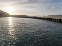 Urban Pier at the Coastal City of San Francisco, California, USA