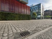 Urban Public Space in Berlin: A Cobble Stone Road Surface