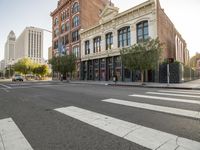 Urban Road in Los Angeles: Asphalt Under the Daylight