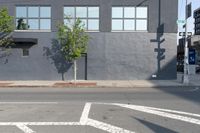 Urban Road: Asphalt and Low Building in New York City