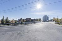 Urban Road: An Asphalt View with Water