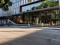 Urban Road beneath Los Angeles Clear Sky