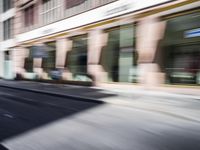 Urban Road in Berlin with Asphalt and Modern Building 003