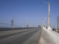 Urban Road and Bridge in Los Angeles, California, USA