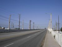 Urban Road and Bridge in Los Angeles, California, USA