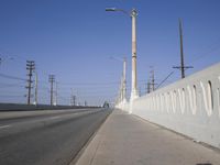 Urban Road and Bridge in Los Angeles, California, USA