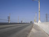 Urban Road and Bridge in Los Angeles, California, USA