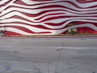 Urban Road with Concrete Facade