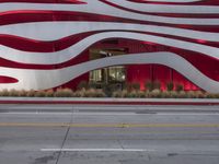 Urban Road with Concrete Facade