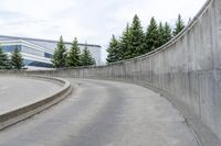 Urban Road with Concrete Structures in Canada