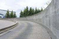 Urban Road with Concrete Structures in Canada