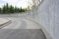 Urban Road with Concrete Structures in Canada