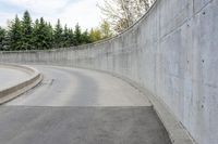 Urban Road with Concrete Structures in Canada