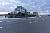 Urban Road at Dawn in Markham, Ontario, Canada