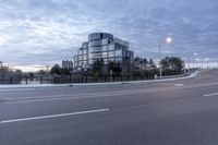 Urban Road at Dawn in Markham, Ontario, Canada