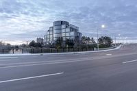 Urban Road at Dawn in Markham, Ontario, Canada