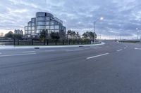 Urban Road at Dawn in Markham, Ontario, Canada