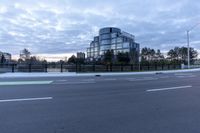 Urban Road at Dawn in Markham, Ontario, Canada