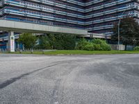 Urban Road in Hamburg, Germany with Modern Architecture