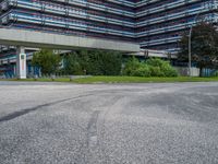 Urban Road in Hamburg, Germany with Modern Architecture