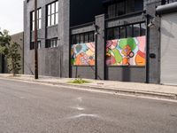 Urban Road and Industrial Buildings in Los Angeles