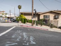 Urban Road in Los Angeles Under a Clear California Sky