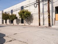 Urban Road in Los Angeles: Clear Skies in California