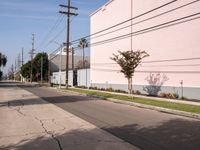 Urban Road in Los Angeles: Clear Sky and Asphalt Jungle