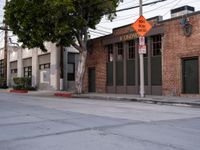 Urban Road in Los Angeles: Dawn Over Classic Architecture