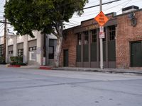 Urban Road in Los Angeles: Dawn Over Classic Architecture