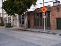 Urban Road in Los Angeles: Dawn Over Classic Architecture